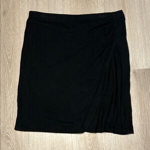 Mossimo Above the Knee Black Wrap Style Skirt